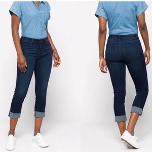 Liverpool The Crop Doheny Dark Jeans Size 16/33